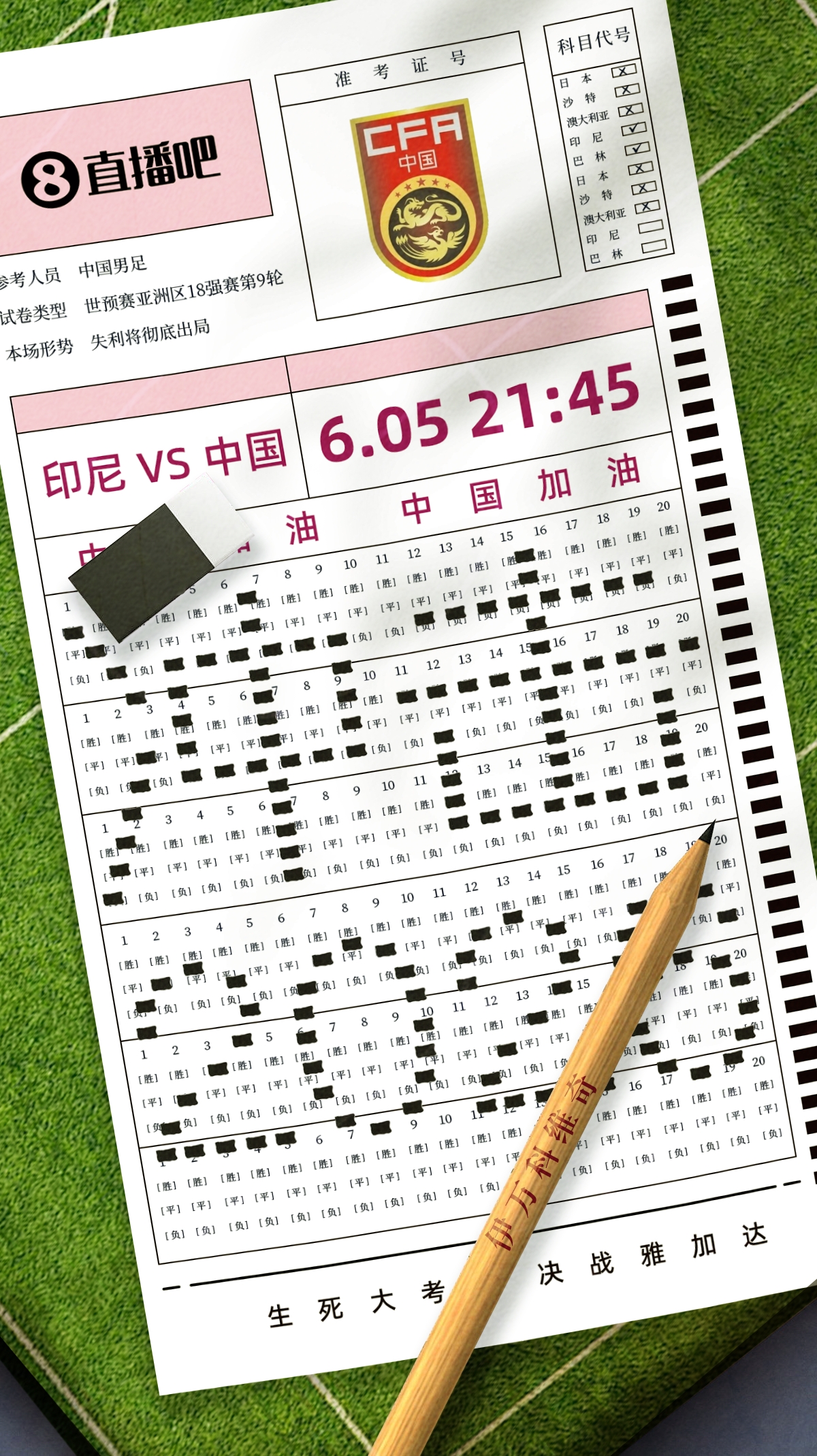 生死戰賽果預測：國足生死戰客戰印尼能否取勝，延續出線希望？