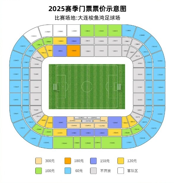 大連英博vs梅州客家票務公告：明天14點開票，票價60元-300元