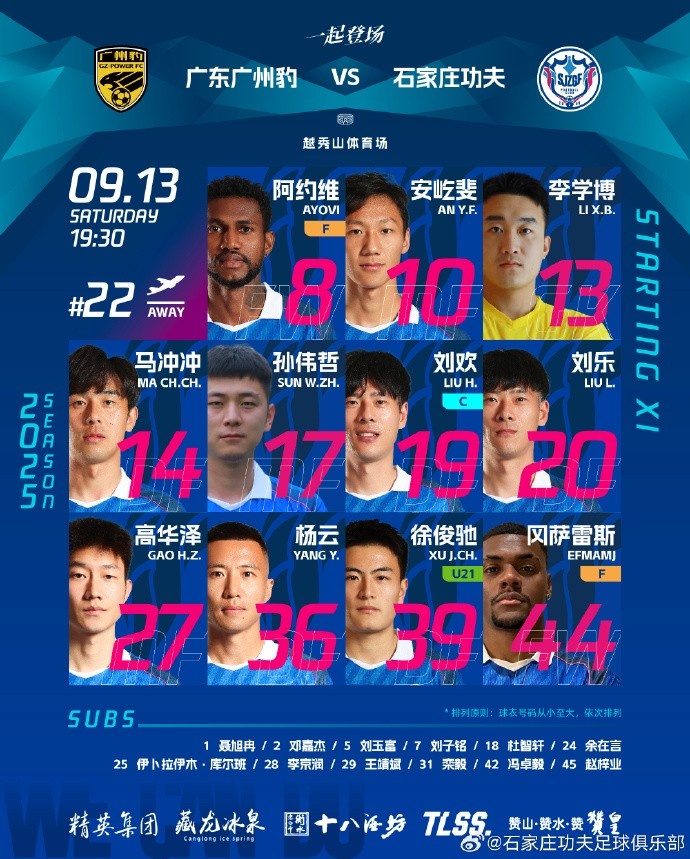 ????首發陣容來了