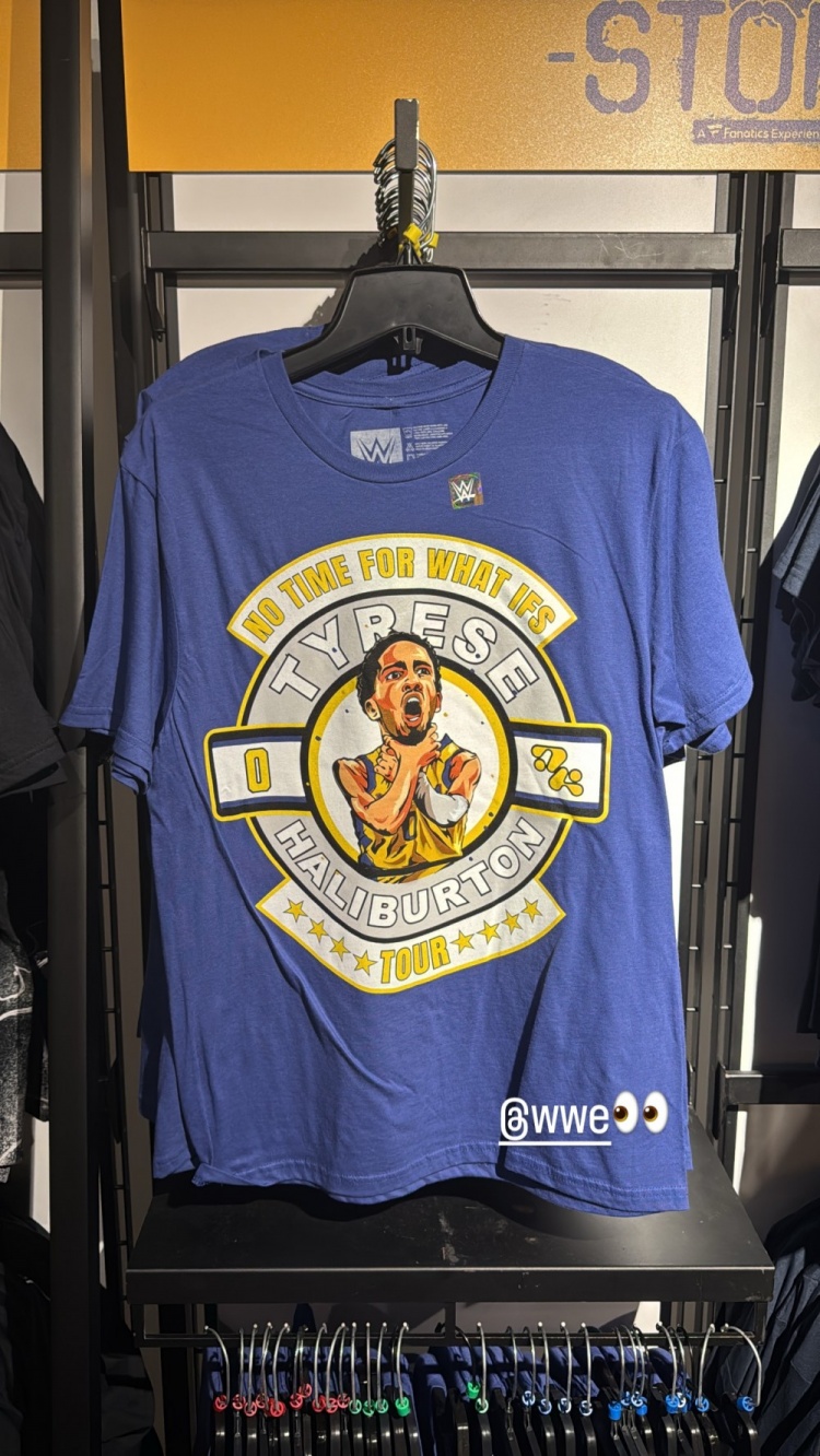 啥時候再打一場？哈利伯頓社媒曬照 WWE推出哈利鎖喉周邊T恤